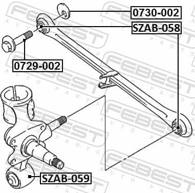 Mounting, control/trailing arm SZAB-058 - image 2