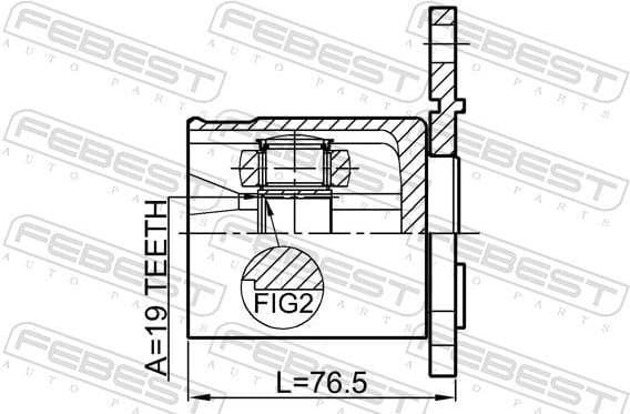Joint Kit, drive shaft 1811-MOKR - image 2