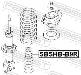 Protective Cap/Bellow, shock absorber SBSHB-B9R - image 2