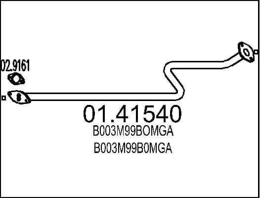 Exhaust Pipe 01.41540