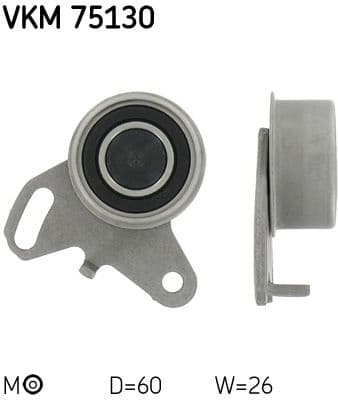 Tensioner Pulley, timing belt VKM 75130 - image 2