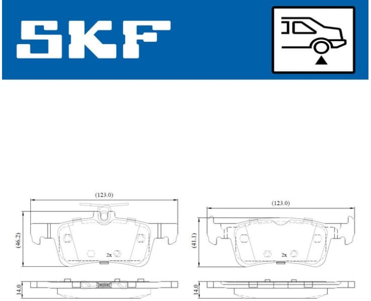 Brake Pad Set, disc brake VKBP90600