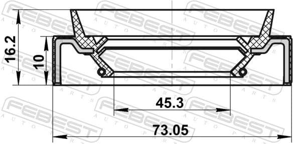 Shaft Seal, differential 95JBS-47731016R - image 2