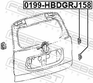 Door Hinge 0199-HBDGRJ158 - image 2
