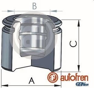 Piston, brake caliper D025707