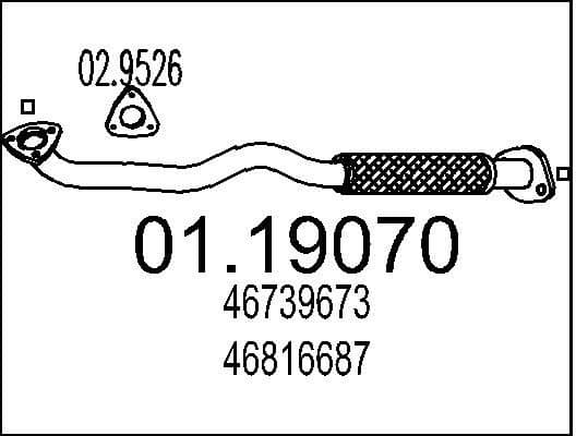 Exhaust Pipe 01.19070