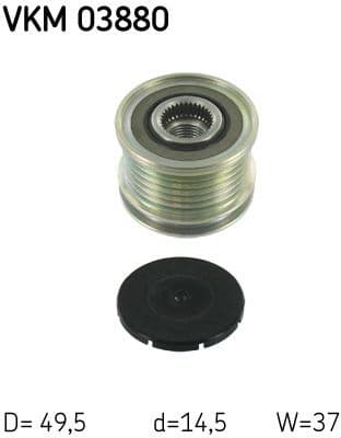 Alternator Freewheel Clutch VKM 03880 - image 2