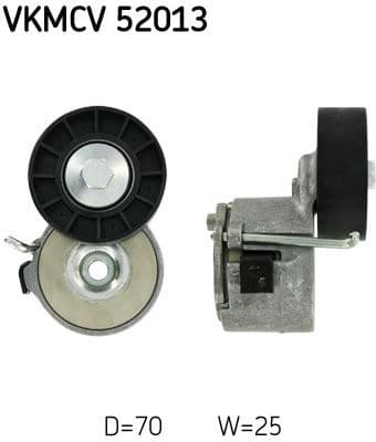 Belt Tensioner, V-ribbed belt VKMCV52013 - image 2