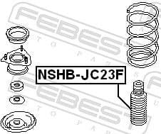 Protective Cap/Bellow, shock absorber NSHB-JC23F - image 2