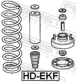 Rubber Buffer, suspension HD-EKF - image 2