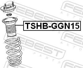 Protective Cap/Bellow, shock absorber TSHB-GGN15 - image 2