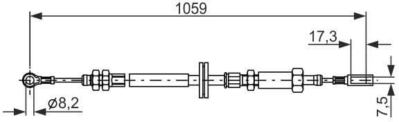 Cable Pull, parking brake 1987477114 - image 2