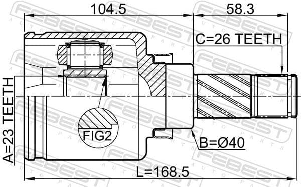 Joint Kit, drive shaft 0211-C11LH - image 2