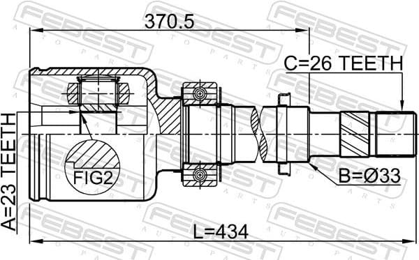 Joint Kit, drive shaft 0211-C11XRH - image 2