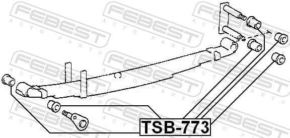 Bushing, leaf spring TSB-773 - image 2