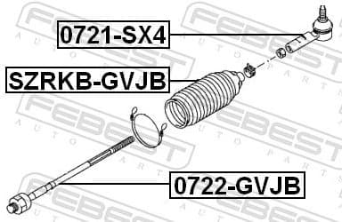 Inner Tie Rod 0722-GVJB - image 2