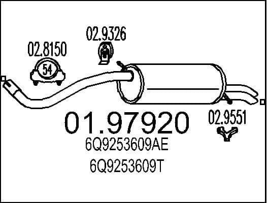 Rear Muffler 01.97920
