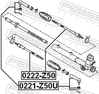 Inner Tie Rod 0222-Z50 - image 2