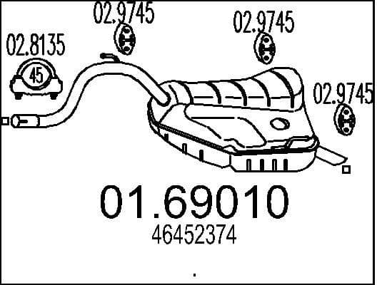 Rear Muffler 01.69010