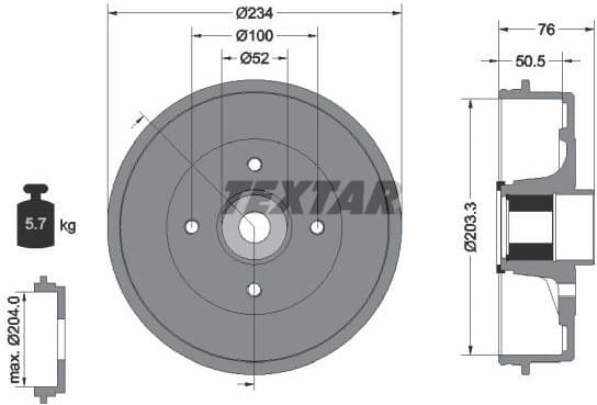 Brake Drum 94045000