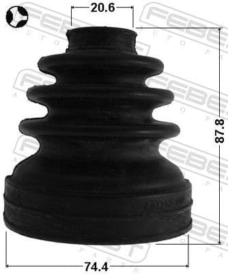 Bellow, drive shaft 0115-ZZE150T - image 2