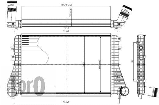 Charge Air Cooler LORO 053-018-0006 - image 3