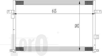 Condenser, air conditioning LORO 011-016-0003 - image 2