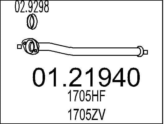 Exhaust Pipe 01.21940
