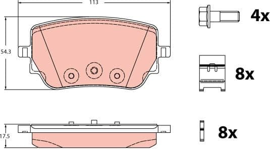 Brake Pad Set, disc brake GDB2331