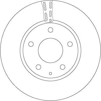 Brake Disc TRW SINGLE DF6661S - image 3