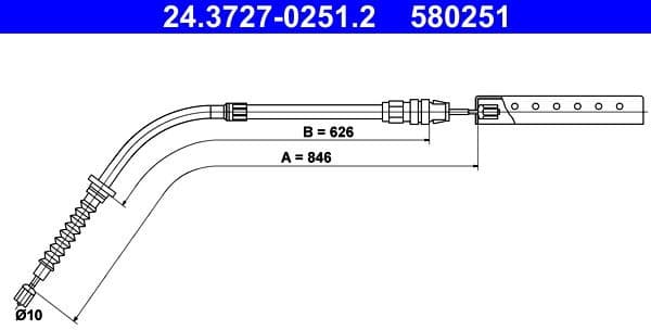 Cable Pull, parking brake 24372702512