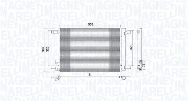 Condenser, air conditioning 350203964000