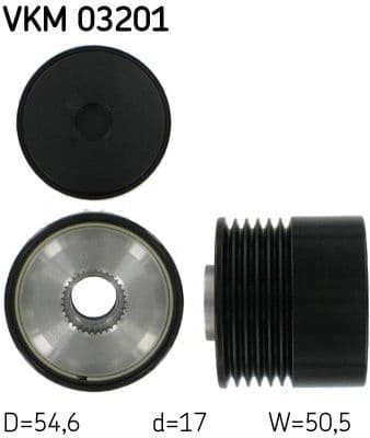 Alternator Freewheel Clutch VKM 03201 - image 2