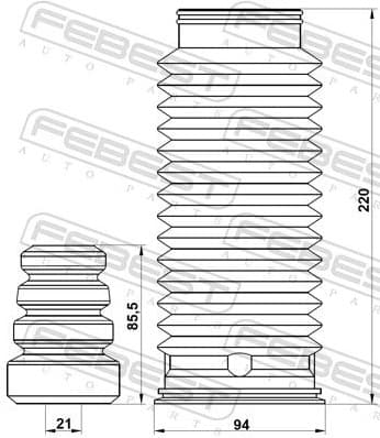 Dust Cover Kit, shock absorber SZSHB-GVIIF-KIT - image 2