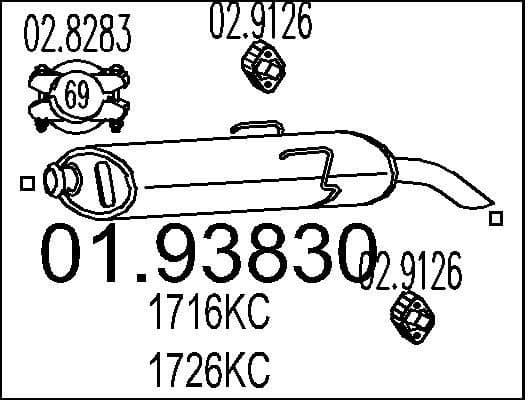 Rear Muffler 01.93830