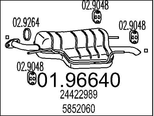 Rear Muffler 01.96640