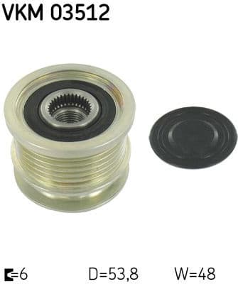 Alternator Freewheel Clutch VKM 03512 - image 2