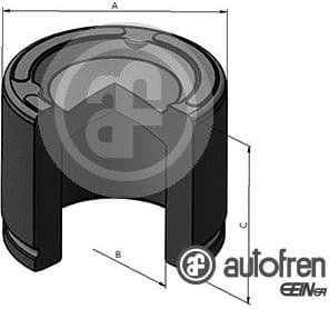 Piston, brake caliper D025461