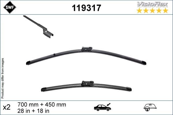 Wiper Blade DAS ORIGINAL SET 119317
