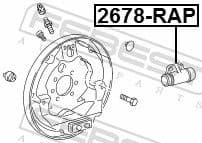 Wheel Brake Cylinder 2678-RAP - image 2