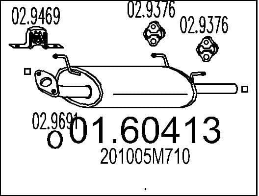 Rear Muffler 01.60413