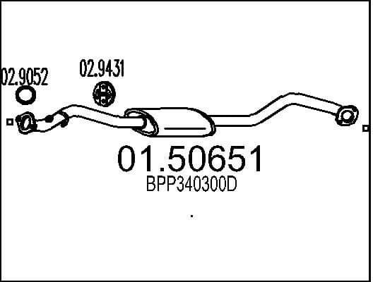 Centre Muffler 01.50651