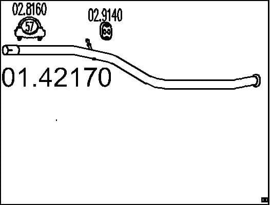 Exhaust Pipe 01.42170