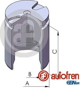 Piston, brake caliper D025704