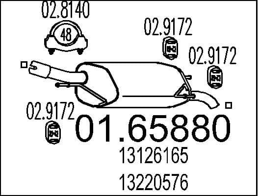 Rear Muffler 01.65880