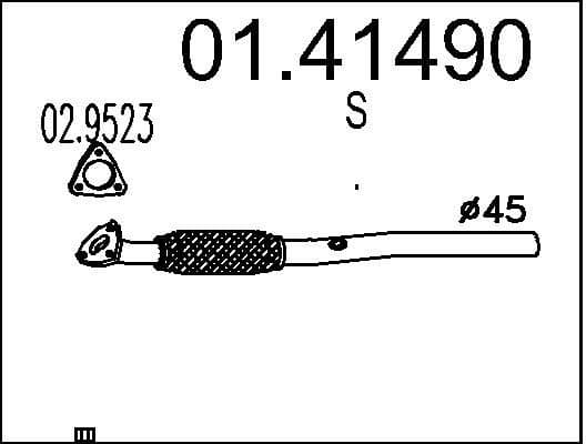 Exhaust Pipe 01.41490