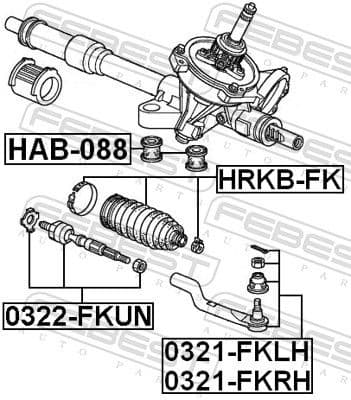 Mounting, steering gear HAB-088 - image 2