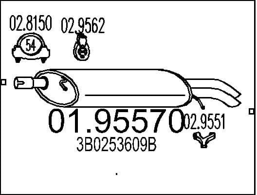 Rear Muffler 01.95570