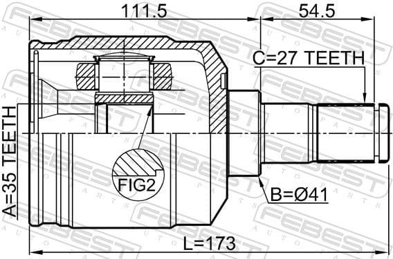 Joint Kit, drive shaft 1211-CMLH - image 2