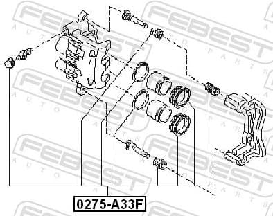 Repair Kit, brake caliper 0275-A33F - image 2